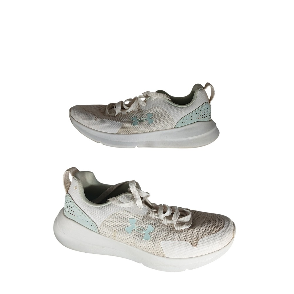 Under Armour Women's White Mint‎ Green Training Athletic Sneakers Size 8